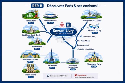 Chez Pascal et Louna au calme avec Jacuzzi ! Proche PARIS et RER B et CDG AÉROPORT - Location saisonnière - Sevran