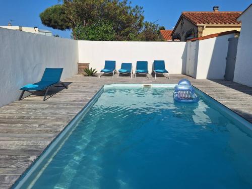 Villa familiale à 100m de la plage avec piscine - FR-1-529-172 - Location, gîte - Le Barcarès
