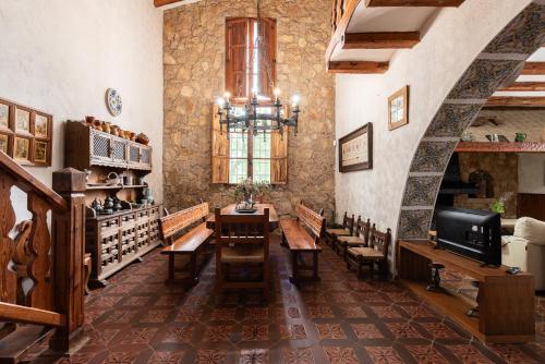 Létesítmények, Mas de Paco, Chimenea, barbacoa y piscina in Vall D'Alba