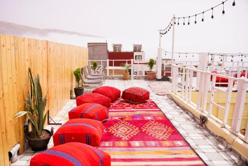 Balkons/terase, Salty Life Surf House in Imsouane