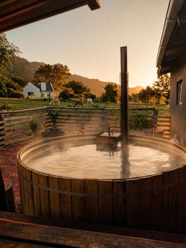 Exterior view of 11 Mountain Stream Hot Tub Self Catering