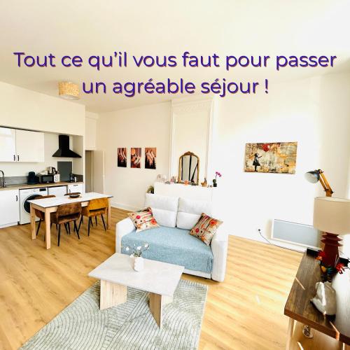 Kamar tidur, Appart avec 1 ch en Centre ville d'Auch - Facile de se garer - 1er ét - Gamb (Appart avec 1 ch en Centre ville d'Auch - Facile de se garer - 1er et - Gamb) in Auch