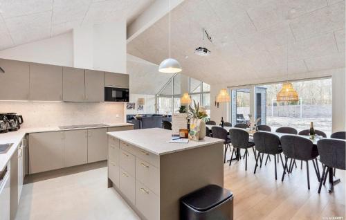 Kitchen, Beautiful Home In Ringkøbing With Sauna near No Kirke
