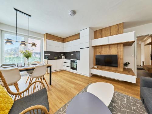 廚房, Apartment Chic Mountain Terrace Lounge by Interhome in 史禾博達納德烏普