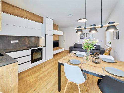 廚房, Apartment Chic Mountain Terrace Lounge by Interhome in 史禾博達納德烏普
