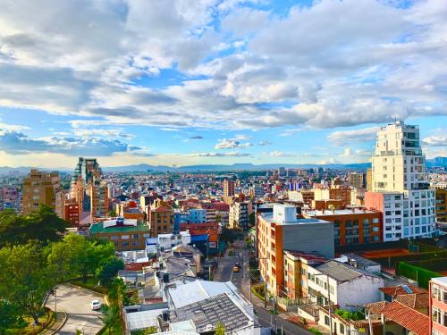 Apto con terraza y vista en Chapinero alto