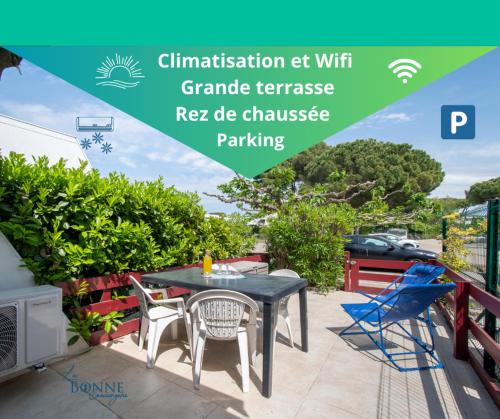 Le Westy, terrasse, climatisation, chambre