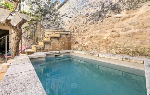 Úszómedence, Maison De Village Avec Piscine in Saint Hilaire D'Ozilhan