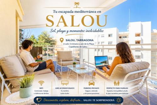 2-Bedroom Apartment with Terrace & Parking, 3 Min from Beach