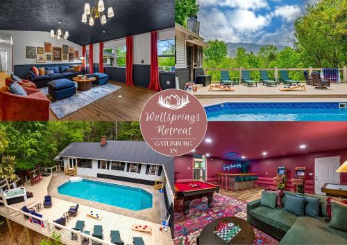Wellsprings Retreat Smoky Mtn Views Sleeps 12 – khách sạn tại Gatlinburg