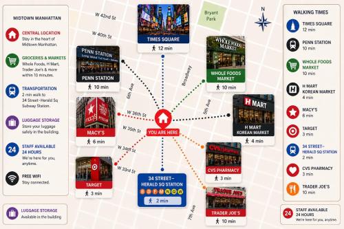 Midtown Nest 1 bedroom Self Serviced Apartment in New York, USA