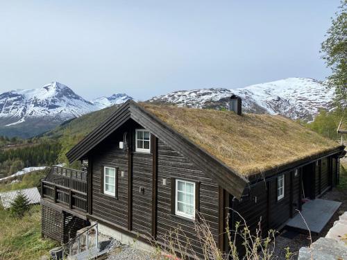 Great mountain cabin with jacuzzi in beautiful surroundings in Stranda