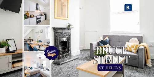 Spacious 3-Bedroom House in St Helens by Eason Stays, Ideal for Families & Business Travellers with  in St Helens