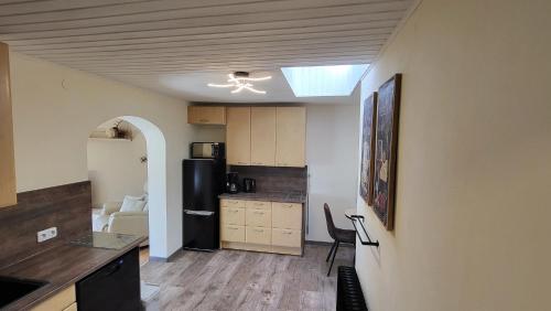 virtuve, Alpenzeit Apartments in Vorfusch