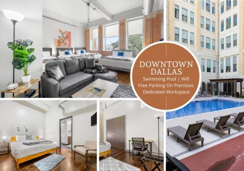Spacious Downtown Apartment | Pool + In-Unit laundry – khách sạn tại Trung tâm thành phố Dallas