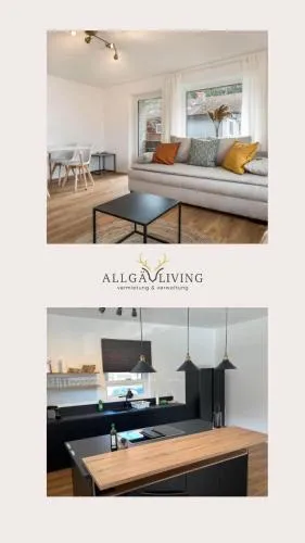 Allgäu Ferienhaus 5 Apartments mit Sauna,Balkon, Garten und Privatparkplatz in Blaichach, Deutschland