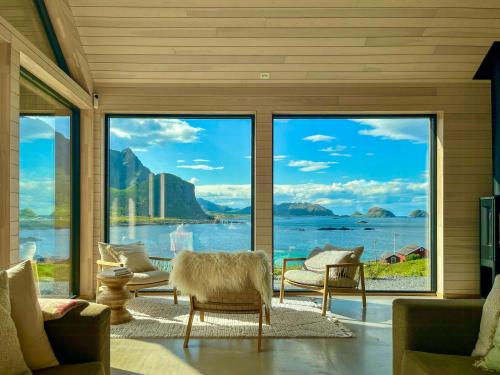 A szálláshely kívülről, New Cabin With Ocean Views In Vesterålen (New Cabin With Ocean Views In Vesteralen) in Straumsjoen
