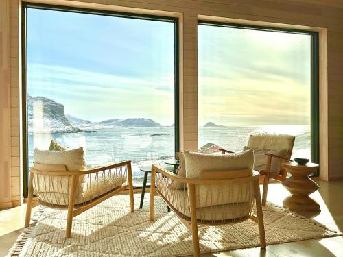 A szálláshely kívülről, New Cabin With Ocean Views In Vesterålen (New Cabin With Ocean Views In Vesteralen) in Straumsjoen