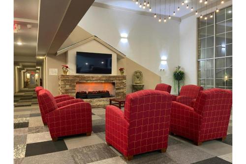 ล็อบบี้, University Inn of Carbondale by Hotel O in คาร์บอนเดล (IL)