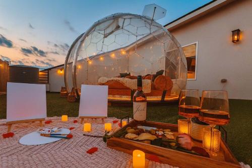 Sleeps 25 - Karaoke Dome Hot Tub Games Makeup Station & Rooftop Soccer in Love Field Airport