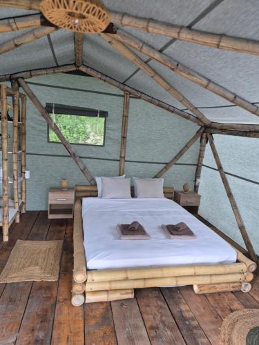 Bamboo glamping