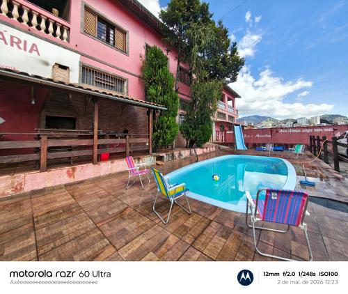 Peldbaseins, Hotel Avenida Paraísopolis MG (Hotel Avenida Paraisopolis MG) in Paraisopolisa