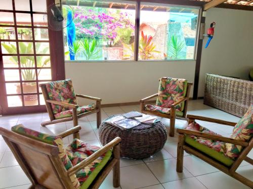 Lobby, Pousada Flor de Maraca in Maracaipe
