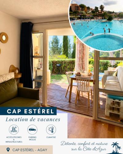 Appartement avec Jardin et Terrasse - vue Mer -Terrasse -Parking -piscine chauffée 04 Avril & 01 Novembre - Parc résidentiel en Front de Mer
