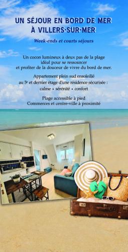 Super Deauville appartement 2 pièces cosy proche plage plein sud