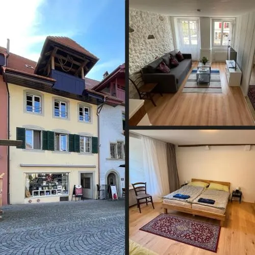 a knight's townhouse in Büren an der Aare, Schweiz