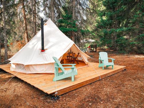 Willow Riverfront Bell Tent in Telkwa (BC)