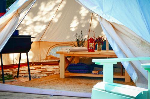 Willow Riverfront Bell Tent in Telkwa (BC)
