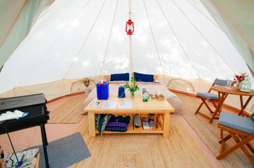 Willow Riverfront Bell Tent in Telkwa (BC)