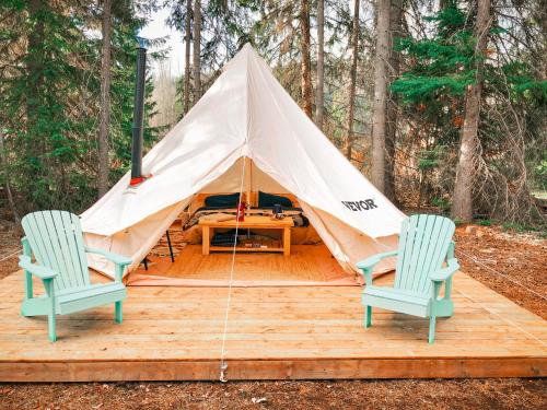 Willow Riverfront Bell Tent in Telkwa (BC)