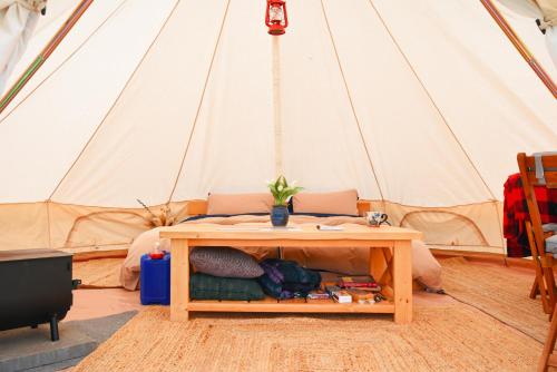 Willow Riverfront Bell Tent in Telkwa (BC)