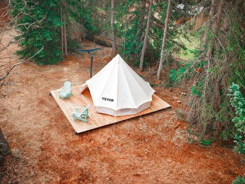 Willow Riverfront Bell Tent in Telkwa (BC)