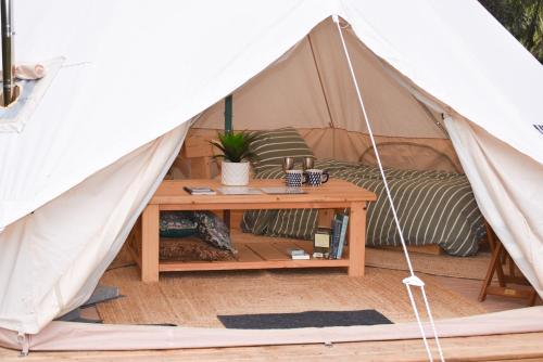 Aspen Riverfront Bell Tent in Telkwa (BC)