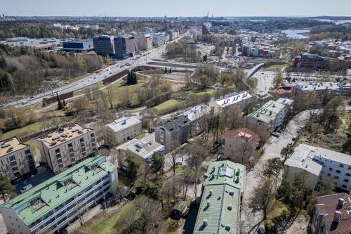 Exterior view, Peaceful & Bright Studio with Balcony in Green Etela-Haaga in Haaga