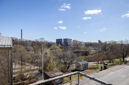 View, Peaceful & Bright Studio with Balcony in Green Etela-Haaga in Haaga