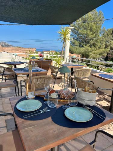 Restaurant, Hotel Le Clos du Dramont in Le Dramont