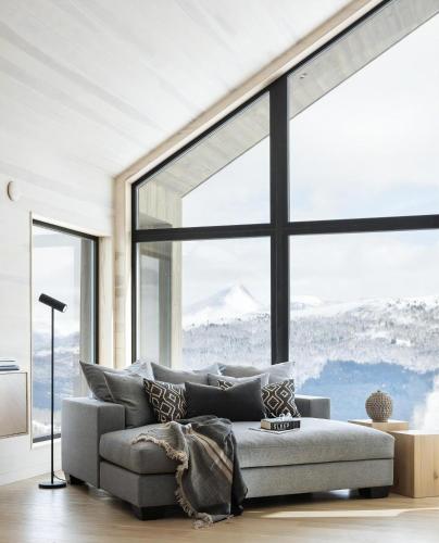 Viesnīcas āriene, Architect Cabin With Strandafjellet View in Stranda
