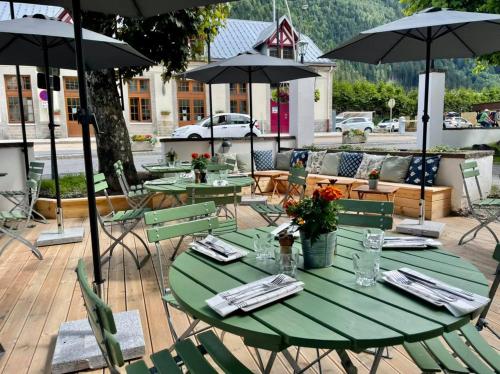 레스토랑, 랭리 호텔 구스타비아 (Langley Hotel Gustavia) in 샤모니 몽 블랑