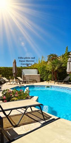 VILLA Plein Sud Piscine Spa Climatisation Parking privé calme et détente