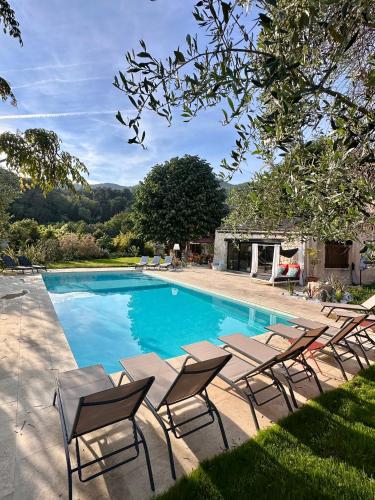 Le clos de Pierre - avec jacuzzi privé et piscine partagée ouverte du 15 mai au 15 septembre au coeur de la nature - Location saisonnière - Vence