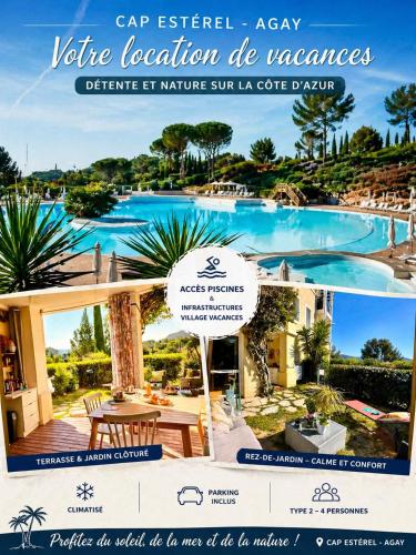 Appartement Esprit ZEN , jardin Clos Terrasse,4 Piscines Plages,Climatisation et Parking