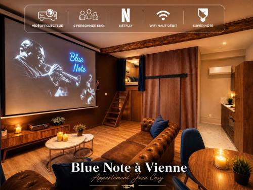 Cinéma & Ambiance Jazz Cosy au cœur de Vienne - Netflix - Hypercentre - Blue Note - France, Vienne
