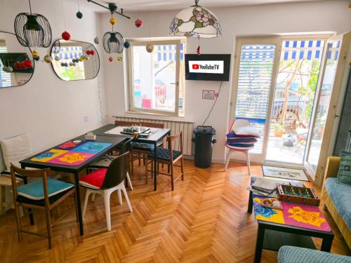 Ruang bersama/area TV, Hostel Budva in Budva