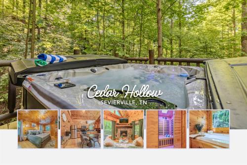 Romantic Escape for 2 Views, HotTub, Sauna & Dogs, Sevierville