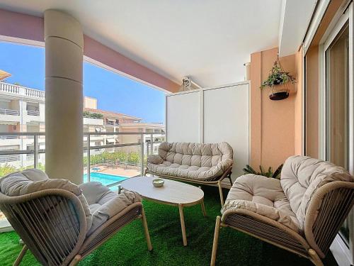 Port Azur 2 - 4 couchages - 1 chambre - Piscine