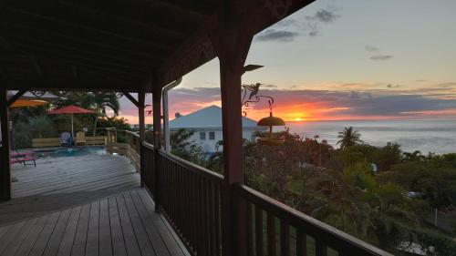 Villa Yekrik Yekrak avec vue exceptionnelle sur la mer des Caraïbes (Villa Yekrik Yekrak avec vue exceptionnelle sur la mer des Caraibes) in Deshaies
